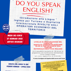 Corso di Lingua Inglese per Turismo e Ospitalità Internazionale.